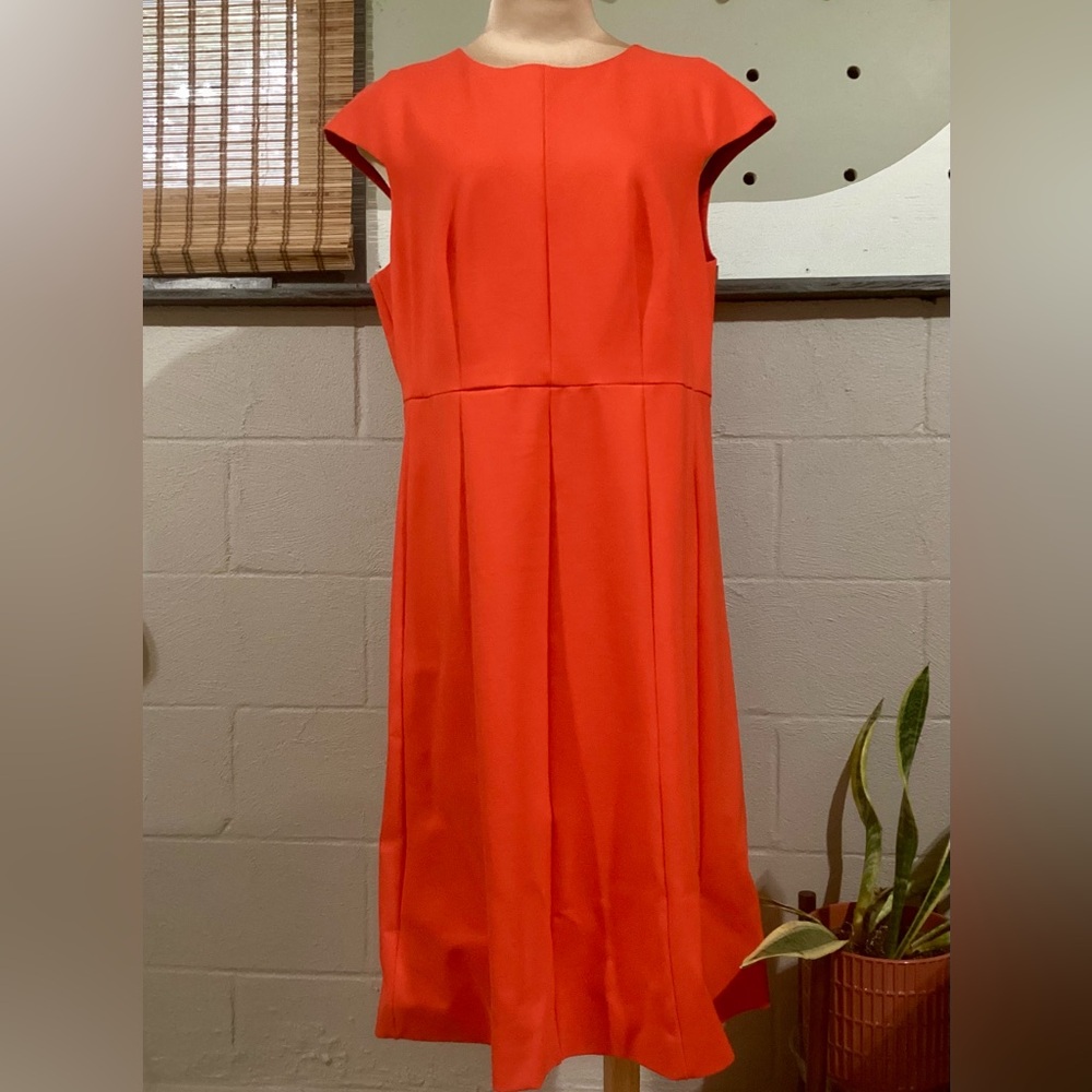 Red Cap Sleeve Dress J Crew